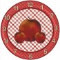 APPLE TEACHER CLOCK -- GREAT TEACHER APPRECIATION GIFT!