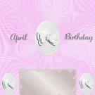 PERSONALIZED BIRTHDAY CANDY BARS FAVORS GIFTS - APRIL