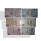 Turkey Current Complete Set UNC banknotes