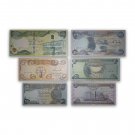 IRAQ Set of 6 UNC current Dinar Banknotes