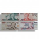 Turkey  1000000 to 20000000 million UNC Banknotes set