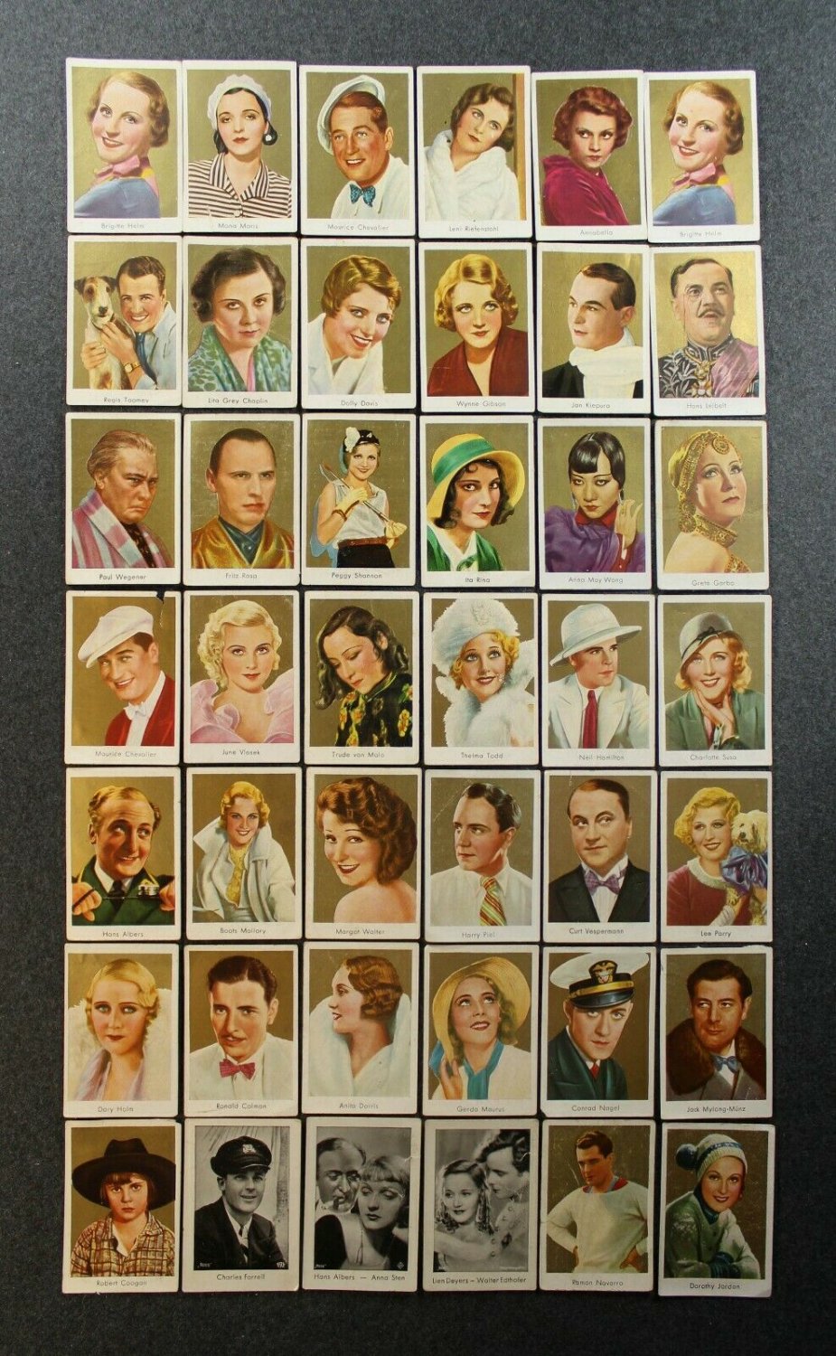 Germany Reich Cigarette cards  Actors movie Stars Cinema Theatre 42 pieces