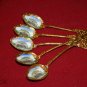 Vintage Old 5 spoons Moscow Bolshoi theater Enamel USSR Retro Russia
