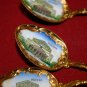 Vintage Old 5 spoons Moscow Bolshoi theater Enamel USSR Retro Russia