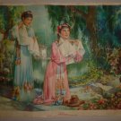 Retro Vintage Poster China Prayer to the moon JIN XUECHEN 1962 海报