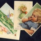 Postcard / Germany / 4 postcards - 1 lot / Feldpost / Сhildren / Child / Reich