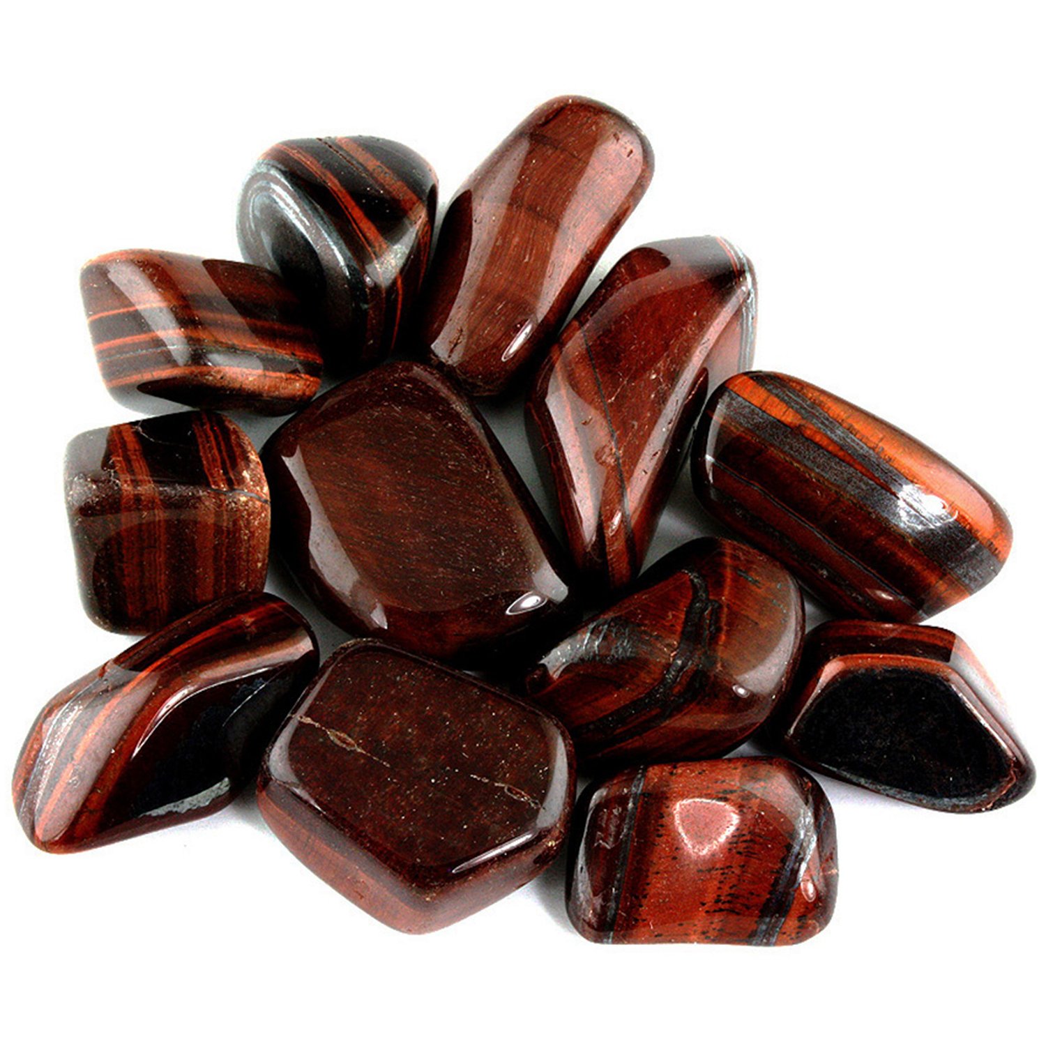 Large Tumbled Red Tigers Eye Crystal Gemstone | Wicca | Witchcraft | Pagan | Rituals | Occult