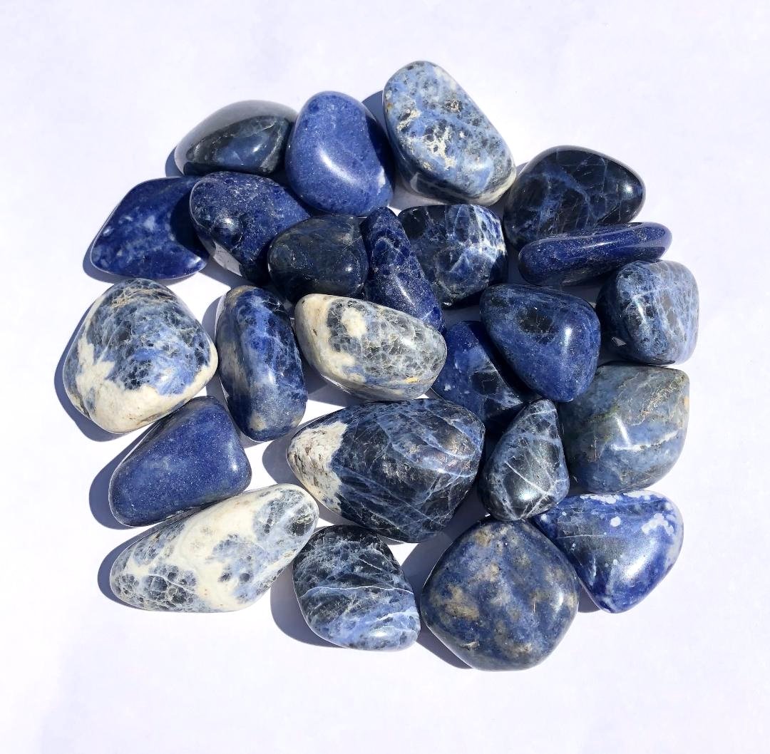 Large Tumbled Sodalite Crystal Gemstone | Wicca | Witchcraft | Pagan | Rituals | Occult