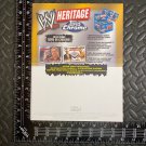 WWE HERITAGE CHROME WRESTLING CARDS DEALER PROMO TAB SELL HALF SHEET TOPPS 2006