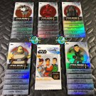LOT OF 10X SETS=250 CARDS STAR WARS RESISTANCE HOLOGRAPHIC CHARACTER FOIL #1-#25 LOT OF 10X SETS=250 CARDS STAR WARS RESISTANCE HOLOGRAPHIC CHARACTER FOIL #1-#25