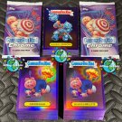 GARBAGE PAIL KIDS 2025 CHROME 7 COMPLETE 100-CARD PURPLE SET +2 WRAPPERS!