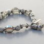 Geometric Coated Cube Crystal Bracelet