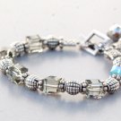Geometric Coated Cube Crystal Bracelet
