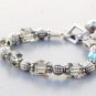 Geometric Coated Cube Crystal Bracelet