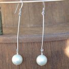Faux Pearl Long Drop Earrings