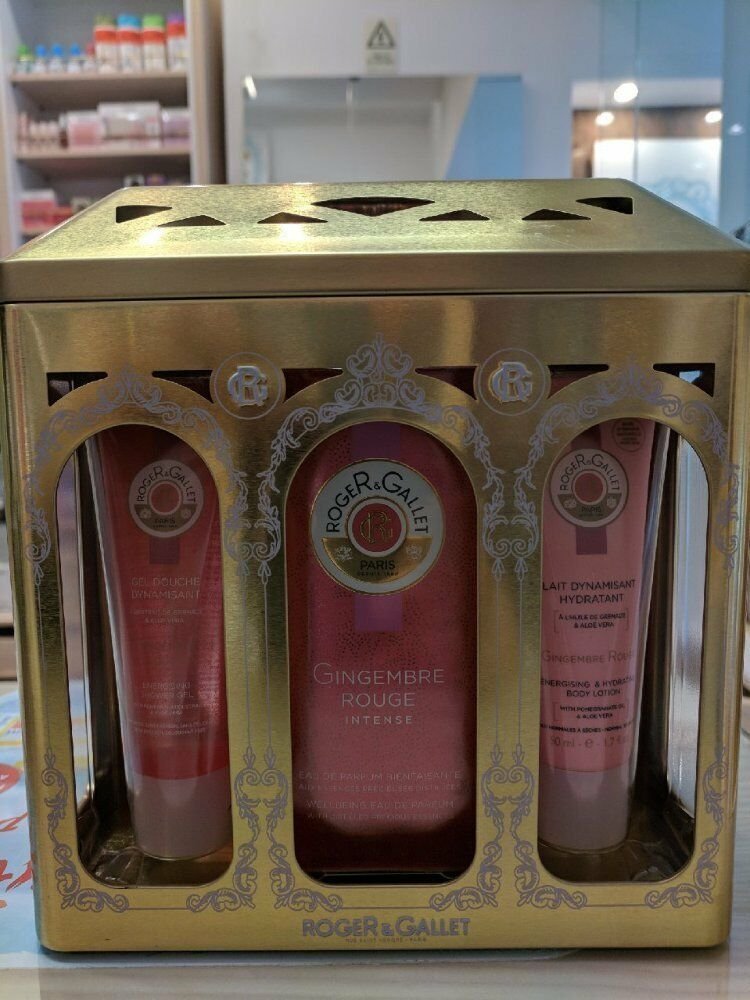Roger Gallet Gingembre Rouge Intense Eau Parfum 100ml + Offer Bath Gel and Body