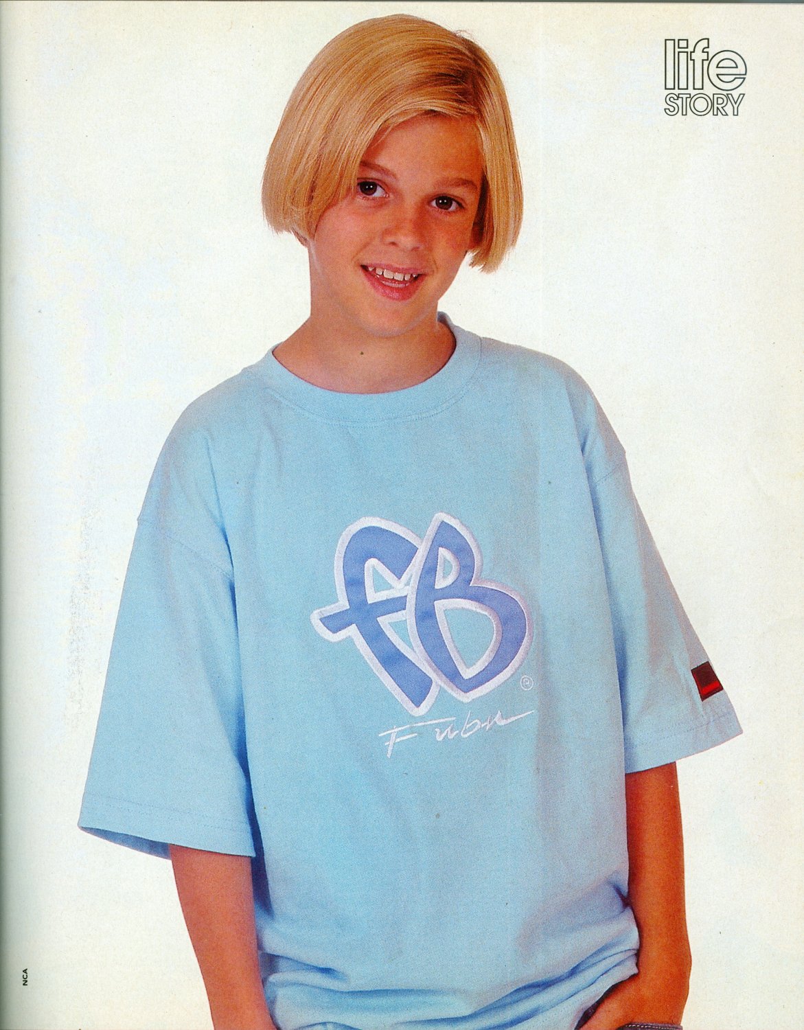 Aaron Carter - Singer - 11" x 8" Teen Magazine Pinup Mini-Poster   2002  RIP