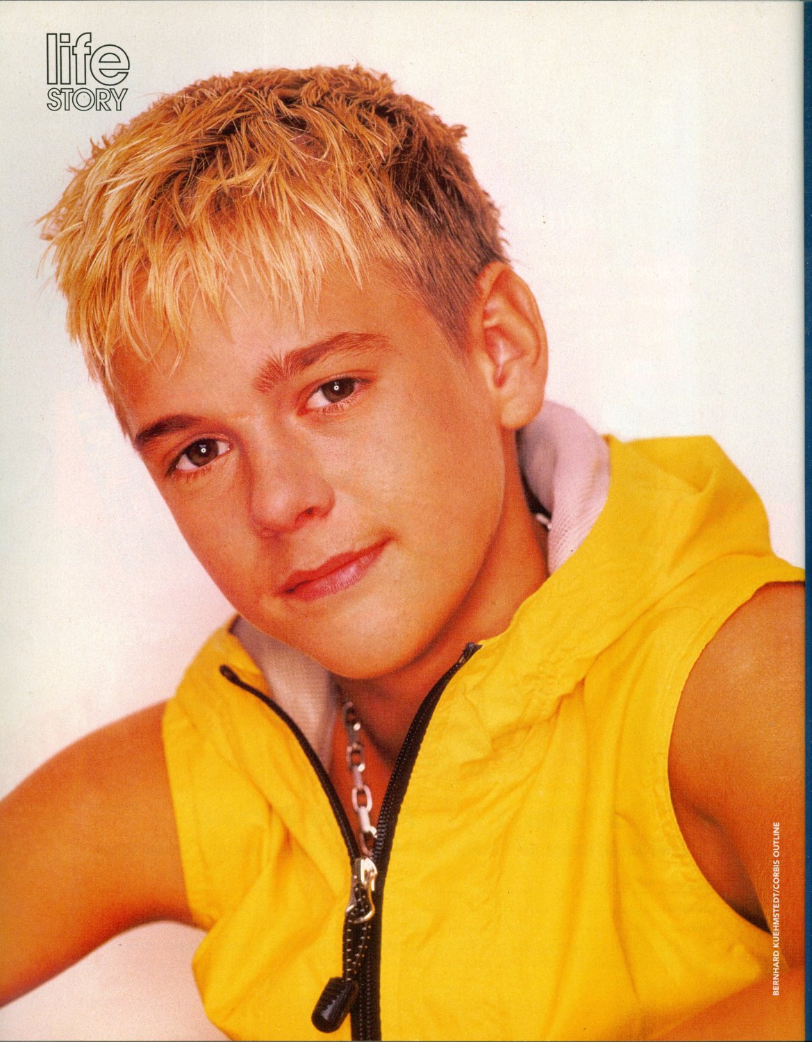 Aaron Carter - Singer - 11" x 8" Teen Magazine Pinup Mini-Poster   2002  RIP