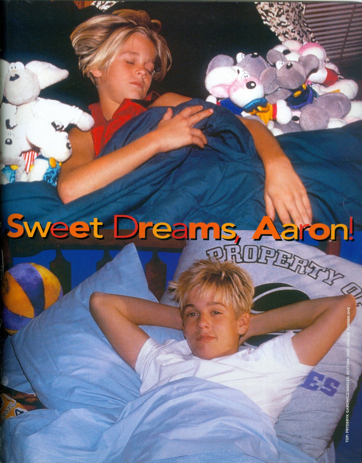 Aaron Carter - Singer - 11" x 8" Teen Magazine Pinup Mini-Poster   2002  RIP