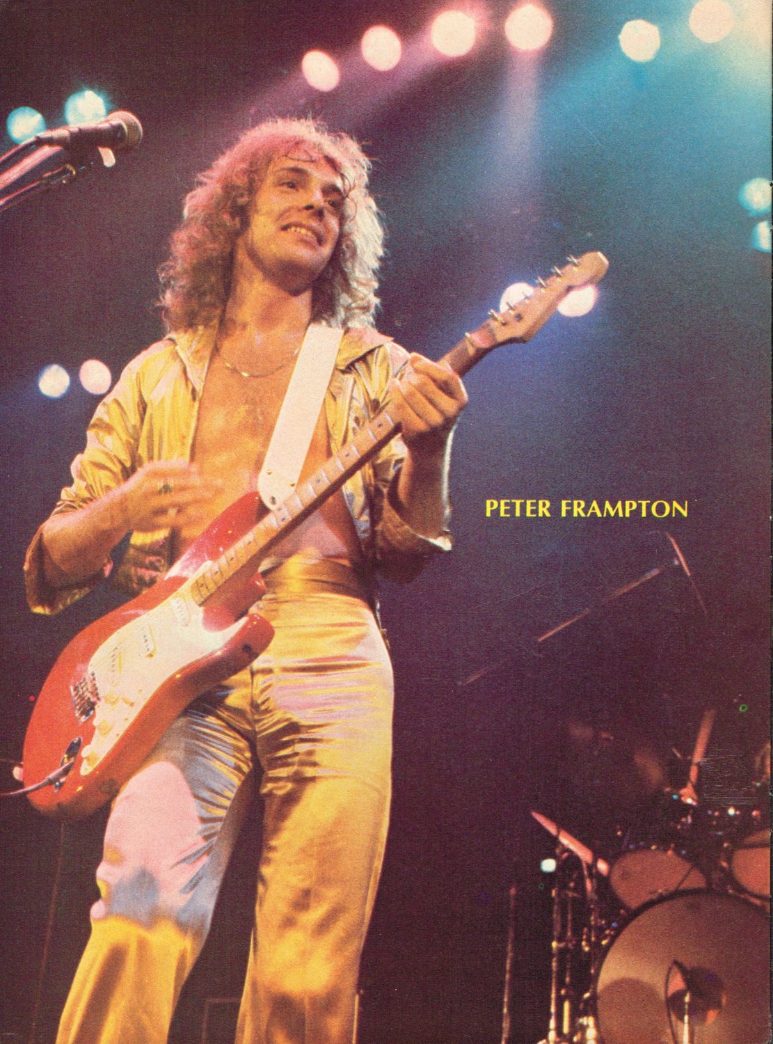 Peter Frampton - Bruce Boxleitner - Singer 11" x 8" Teen Magazine Pinup Mini-Poster