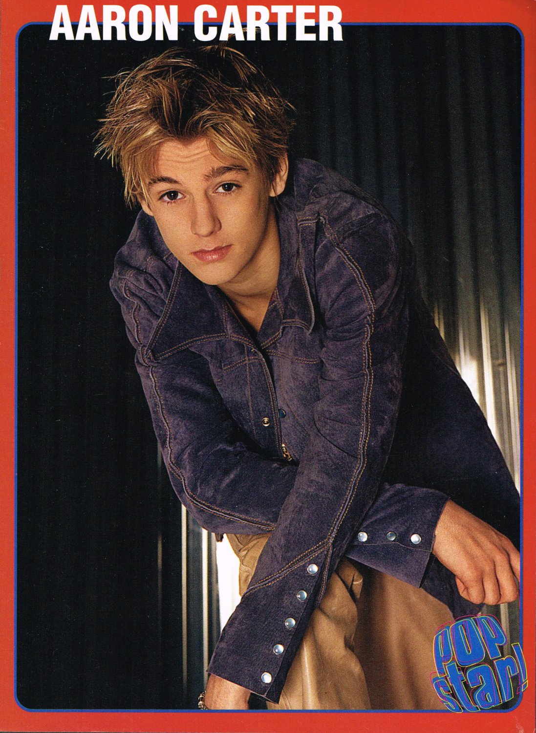 Aaron Carter - Singer - 11" x 8" Teen Magazine Pinup Mini-Poster    RIP