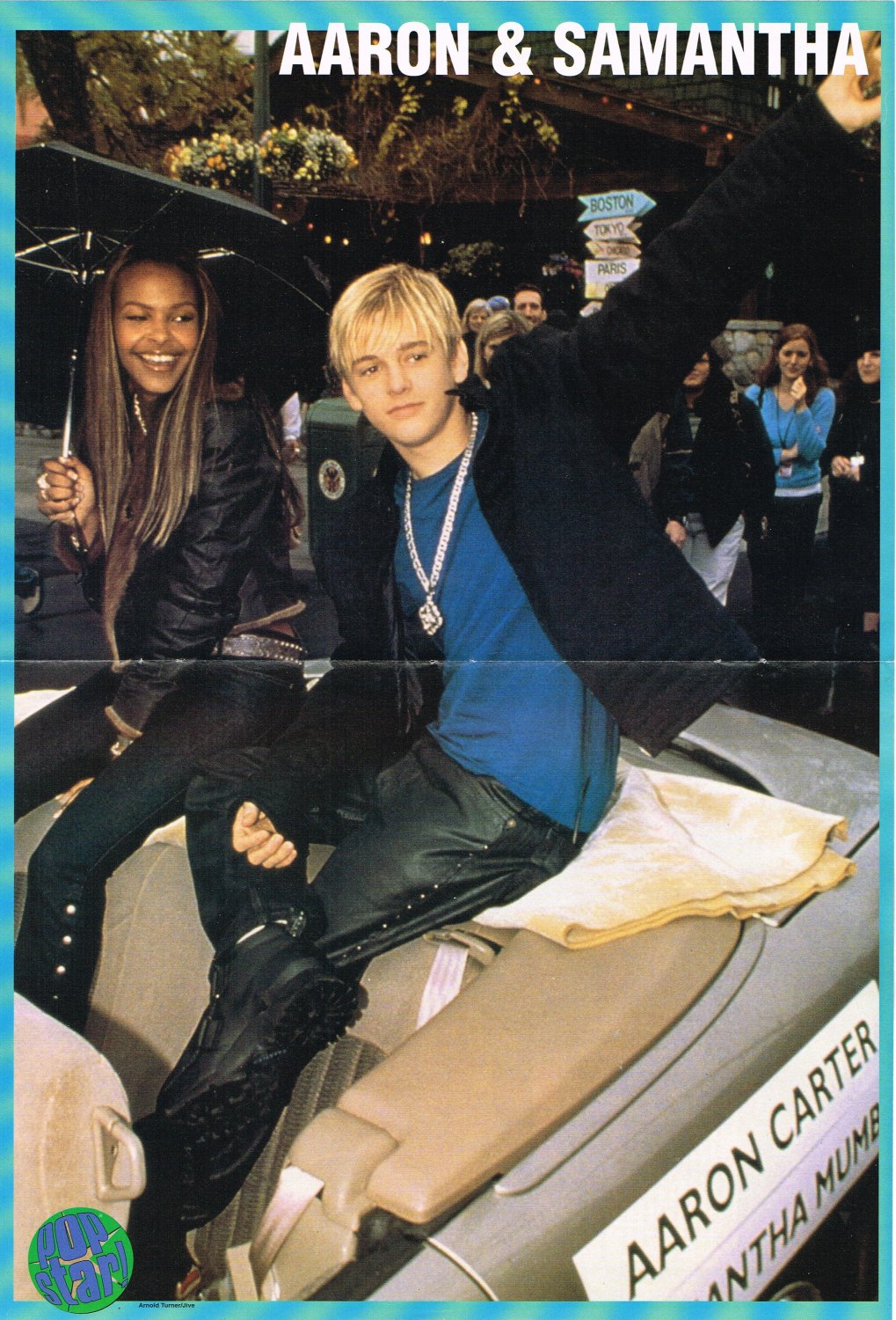 Aaron Carter Samantha Mumba Eden's Crush 16"x11" Teen Magazine Pinup Mini-Poster