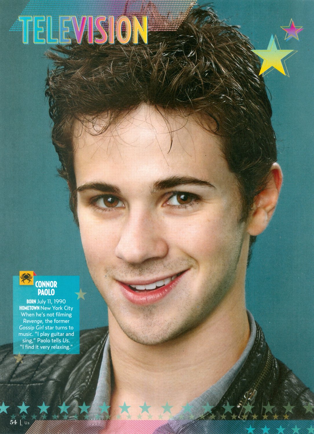 Connor Paolo - Kenton Duty Gregg Sulkin 11" x 8" Teen Magazine Pinup Mini Poster