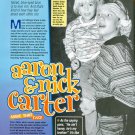 Aaron Carter barefoot Nick 11" x 8" Teen Magazine Pinup Mini Poster Clipping 58