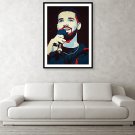 Drake Portrait,Drake Print,Drake Painting,Drake Home Decor Wall Art
