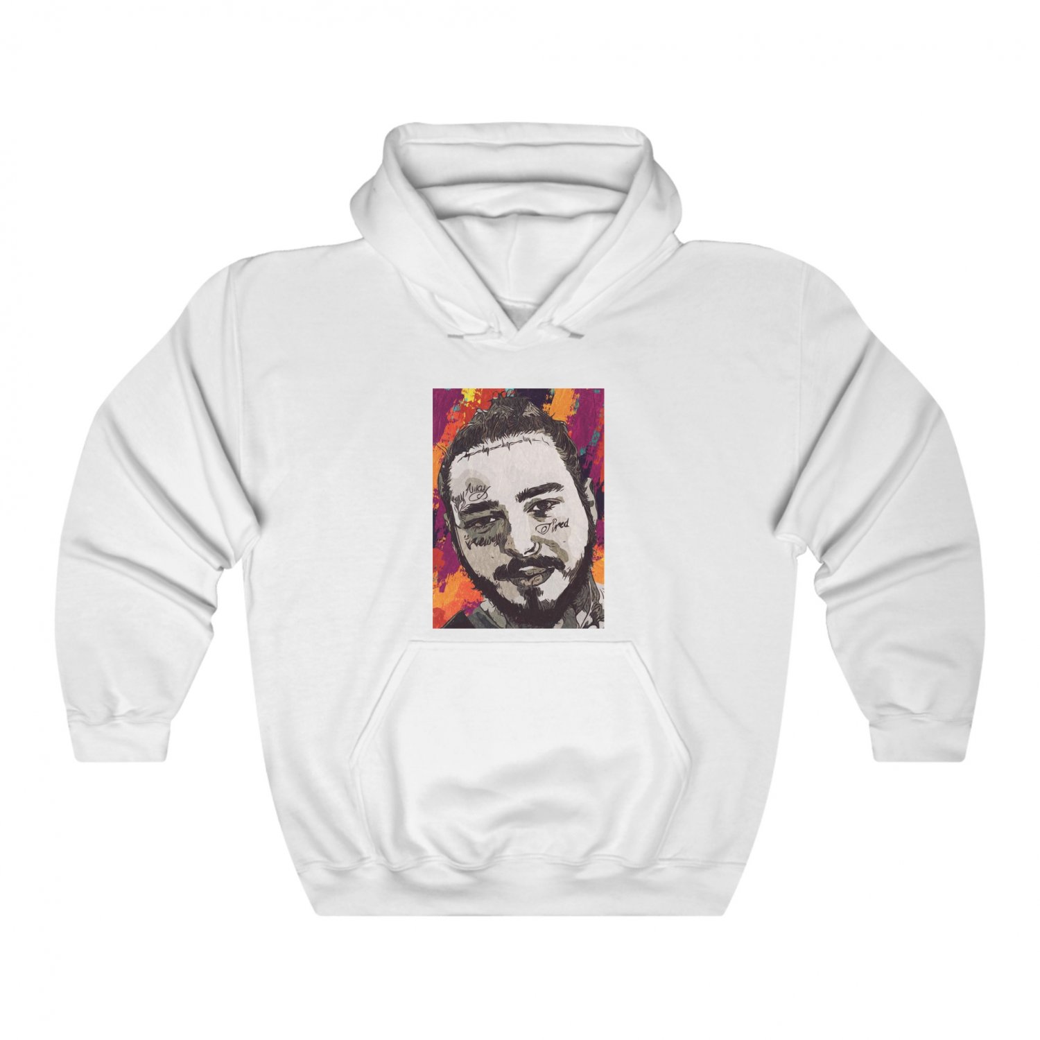Post Malone Unisex Blend Hooded Sweatshirt