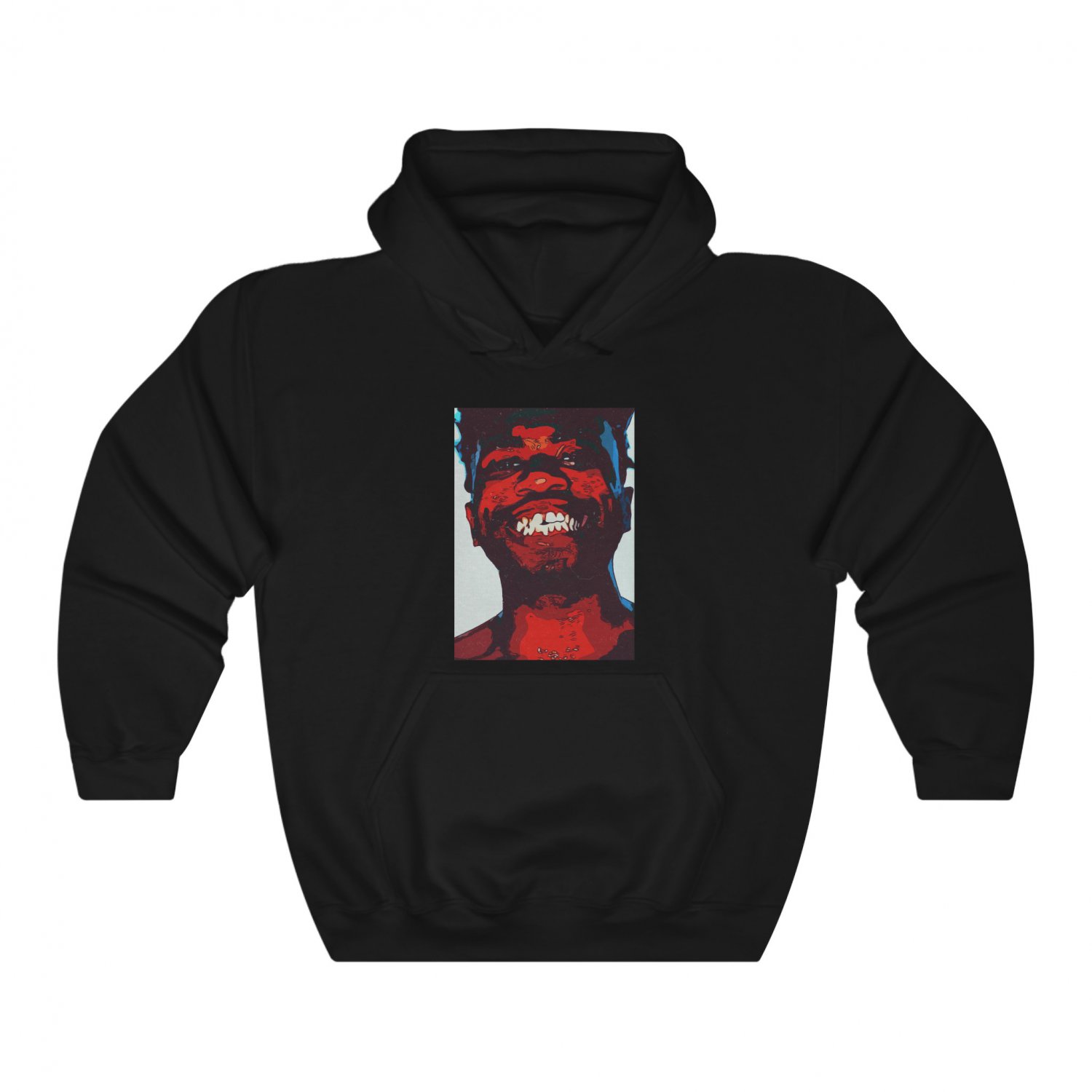 Kevin Abstract Unisex Blend Hooded Sweatshirt