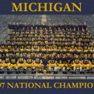 1997 MICHIGAN 8X10 TEAM PHOTO WOLVERINES NCAA FOOTBALL NATIONAL CHAMPS