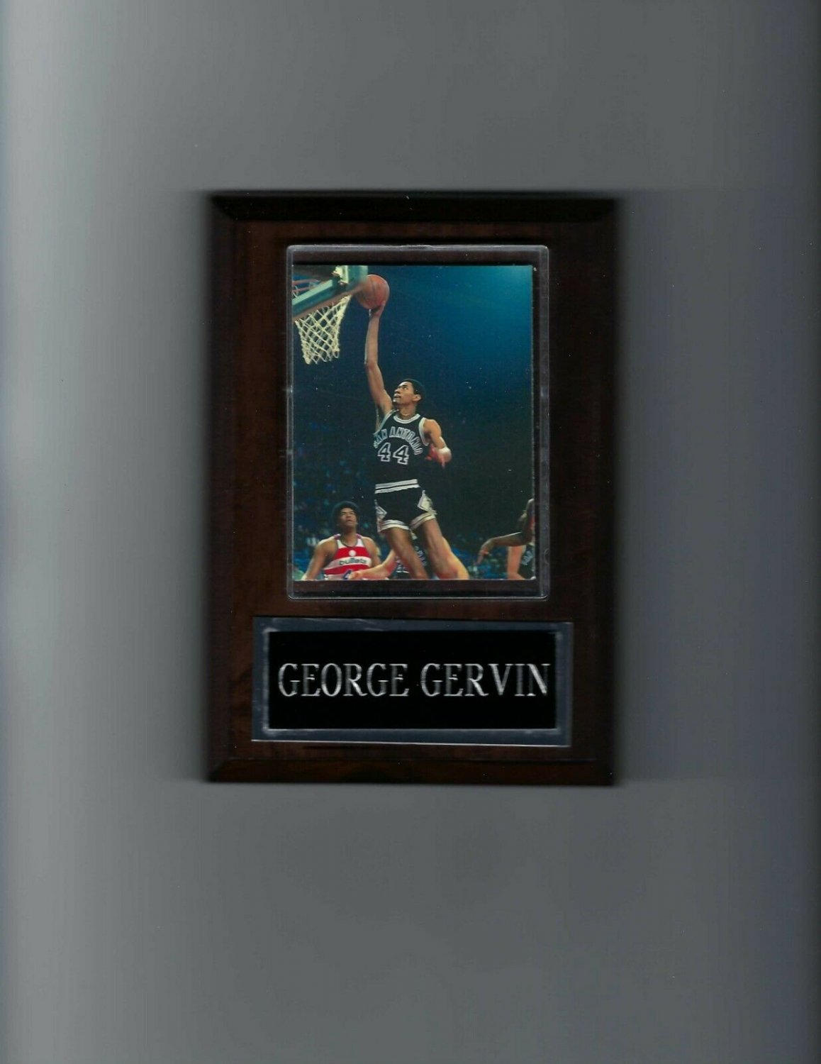 GEORGE GERVIN PLAQUE SAN ANTONIO SPURS BASKETBALL NBA