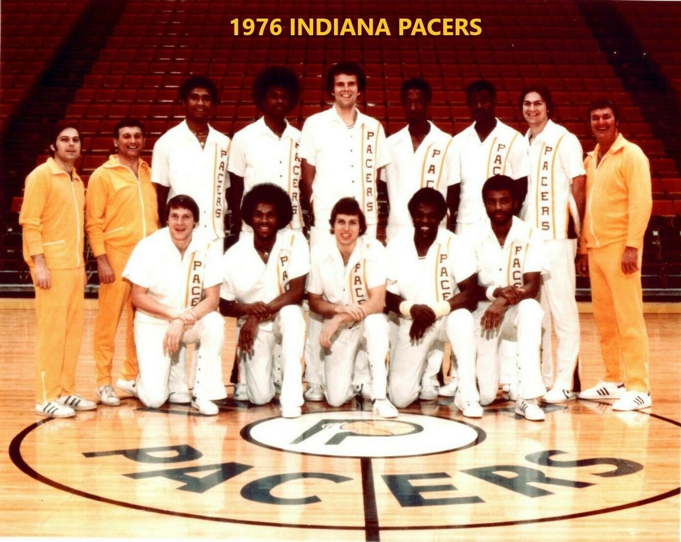 1976 INDIANA PACERS 8X10 TEAM PHOTO BASKETBALL PICTURE NBA