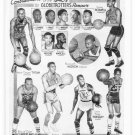 HARLEM GLOBETROTTERS 8X10 TEAM PHOTO BASKETBALL PICTURE 1940'S GOOSE TATUM