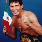 JULIO CESAR CHAVEZ 8X10 PHOTO BOXING PICTURE WITH BELT & FLAG JULIO CESAR CHAVEZ 8X10 PHOTO BOXING PICTURE WITH BELT & FLAG