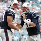 ROB GRONKOWSKI & TOM BRADY 8X10 PHOTO NEW ENGLAND PATRIOTS PICTURE NFL FOOTBALL