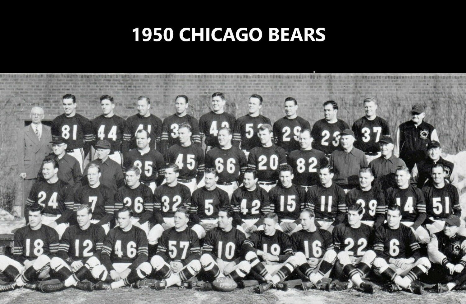 1950 CHICAGO BEARS 8X10 TEAM PHOTO FOOTBALL NFL PICTURE