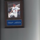 TOMMY LASORDA PLAQUE BASEBALL LOS ANGELES LA MLB