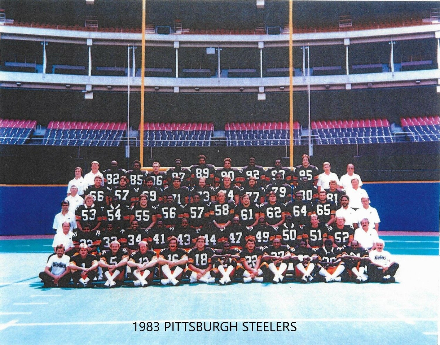 1983 PITTSBURGH STEELERS 8X10 TEAM PHOTO NFL FOOTBALL PICTURE