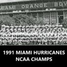 1991 MIAMI HURRICANES 8X10 TEAM PHOTO PICTURE NCAA FOOTBALL CHAMPS 1991 MIAMI HURRICANES 8X10 TEAM PHOTO PICTURE NCAA FOOTBALL CHAMPS