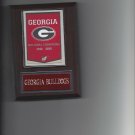 GEORGIA BULLDOGS CHAMPIONS BANNER PLAQUE FOOTBALL NCAA NATIONAL CHAMPS