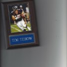 TIM TEBOW PLAQUE DENVER BRONCOS FOOTBALL NFL TIM TEBOW PLAQUE DENVER BRONCOS FOOTBALL NFL
