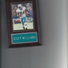 RICKY WILLIAMS PLAQUE MIAMI DOLPHINS FOOTBALL NFL