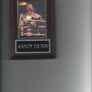 RANDY ORTON PLAQUE WRESTLING WWE WWF WITH BELTS RANDY ORTON PLAQUE WRESTLING WWE WWF WITH BELTS