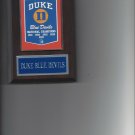 DUKE BLUE DEVILS CHAMPIONS BANNER PLAQUE BASKETBALL NCAA NATIONAL CHAMPS
