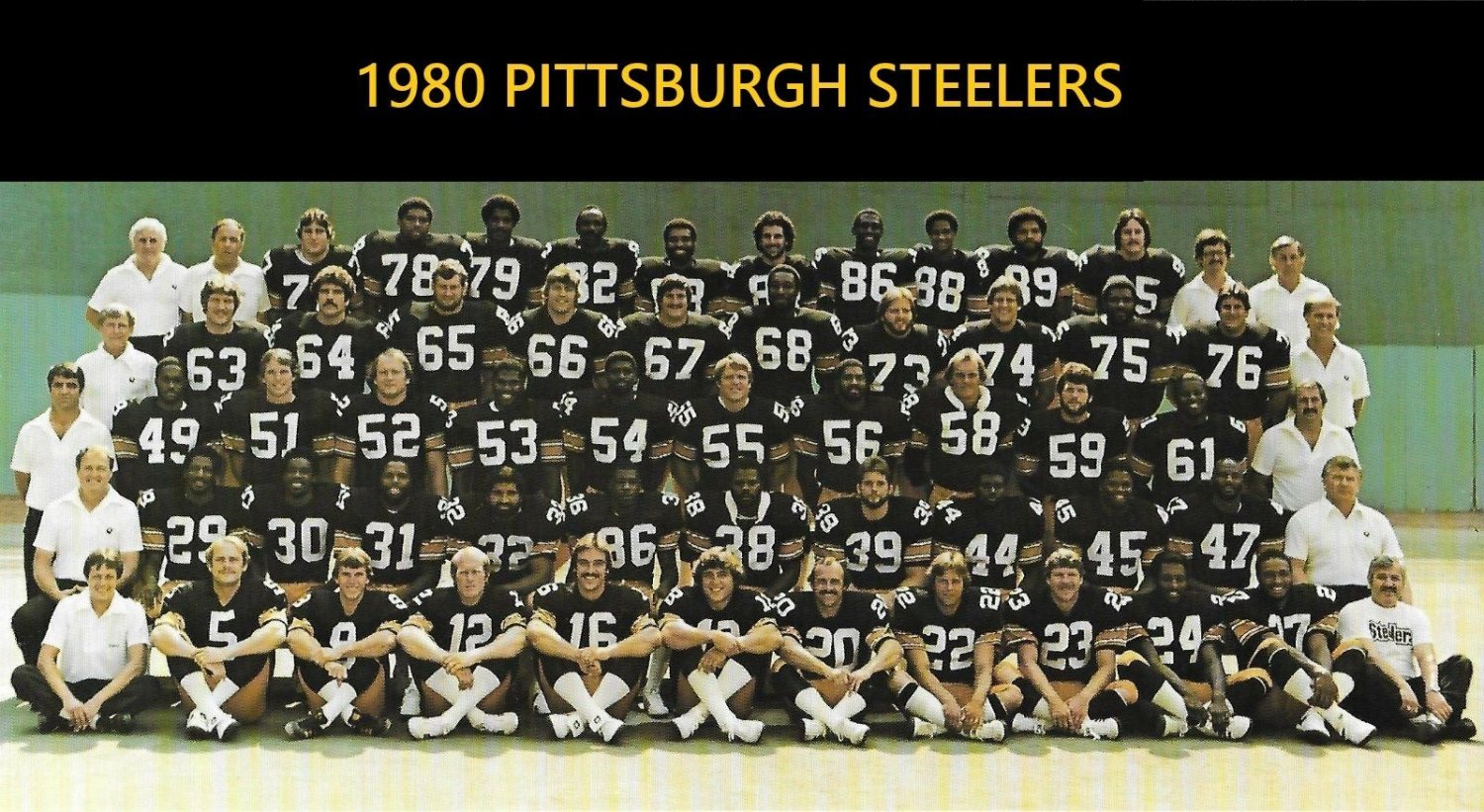 1980 PITTSBURGH STEELERS 8X10 TEAM PHOTO NFL FOOTBALL PICTURE