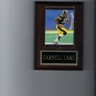 CARNELL LAKE PLAQUE PITTSBURGH STEELERS NFL FOOTBALL CARNELL LAKE PLAQUE PITTSBURGH STEELERS NFL FOOTBALL