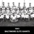 1941 BALTIMORE ELITE GIANTS 8X10 TEAM PHOTO BASEBALL PICTURE NEGRO LEAGUE NY