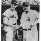 BABE RUTH & TED WILLIAMS 8X10 PHOTO NEW YORK YANKEES NY RED SOX BASEBALL PICTURE